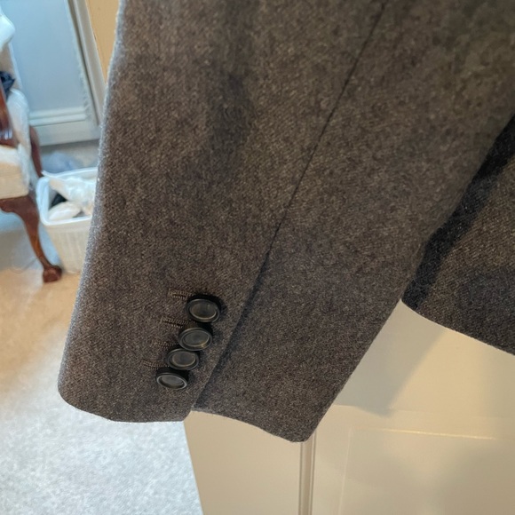 Talbots Tailored Gray Wool Blazer - Picture 4 of 5